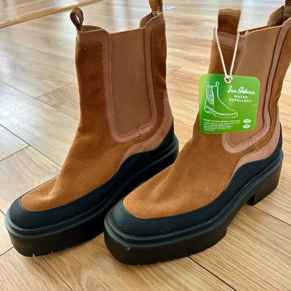 Sam Edelman Lug Sole Water-repellent Boots - Picture 1 of 5